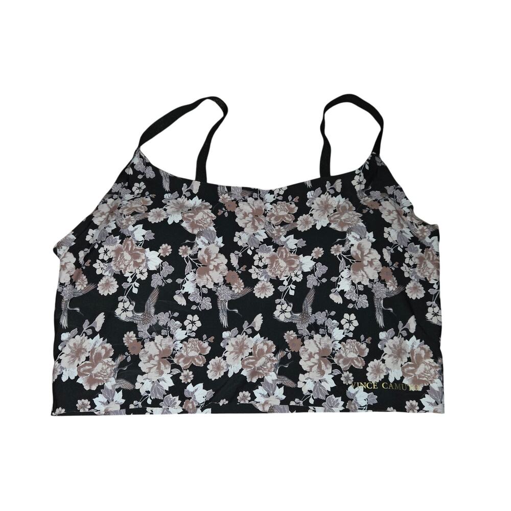 Vince Camuto Sport Bra Rosesa Silky Soft Comfort Size XL